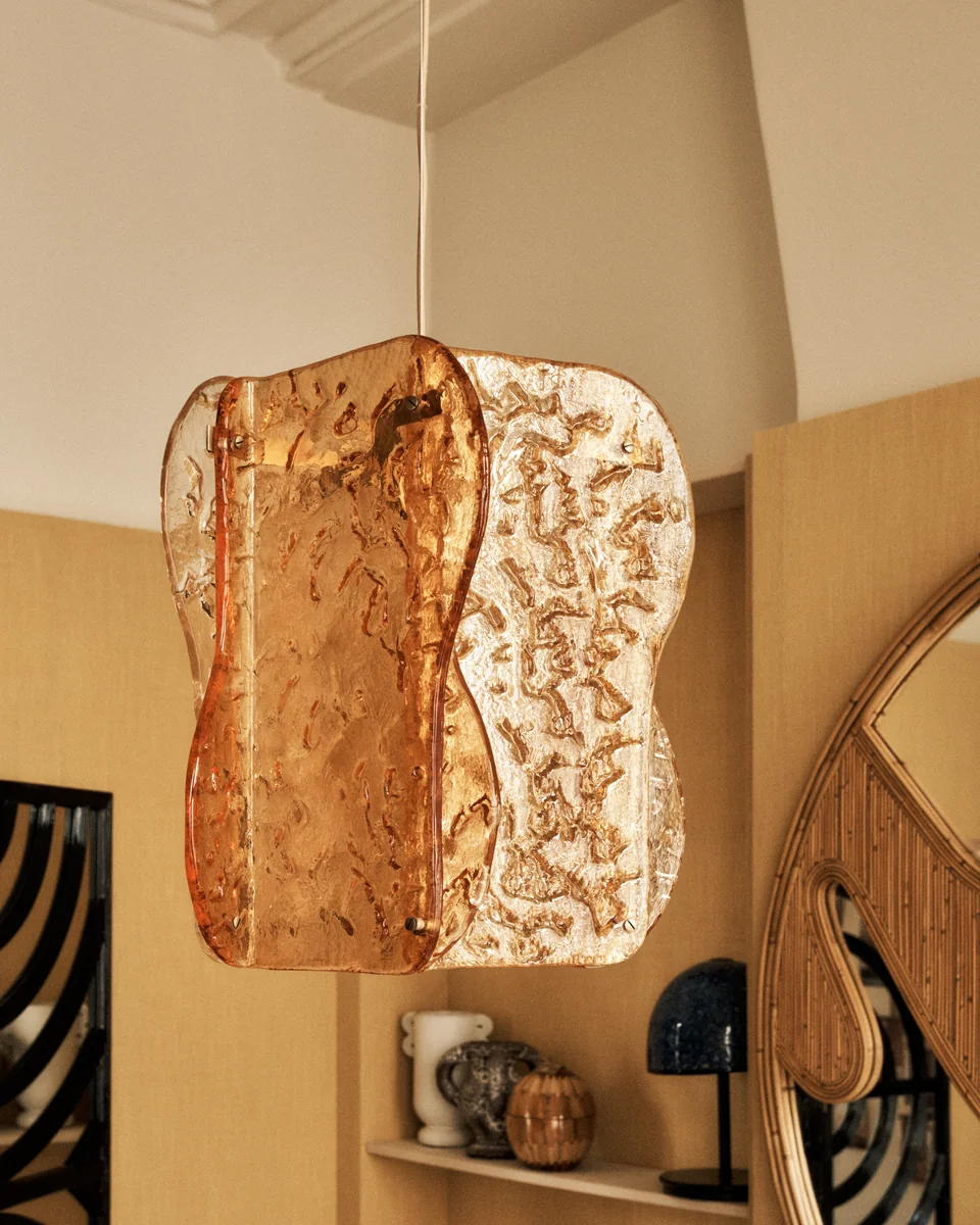 Ultra Violet — Translucent stone pendant light