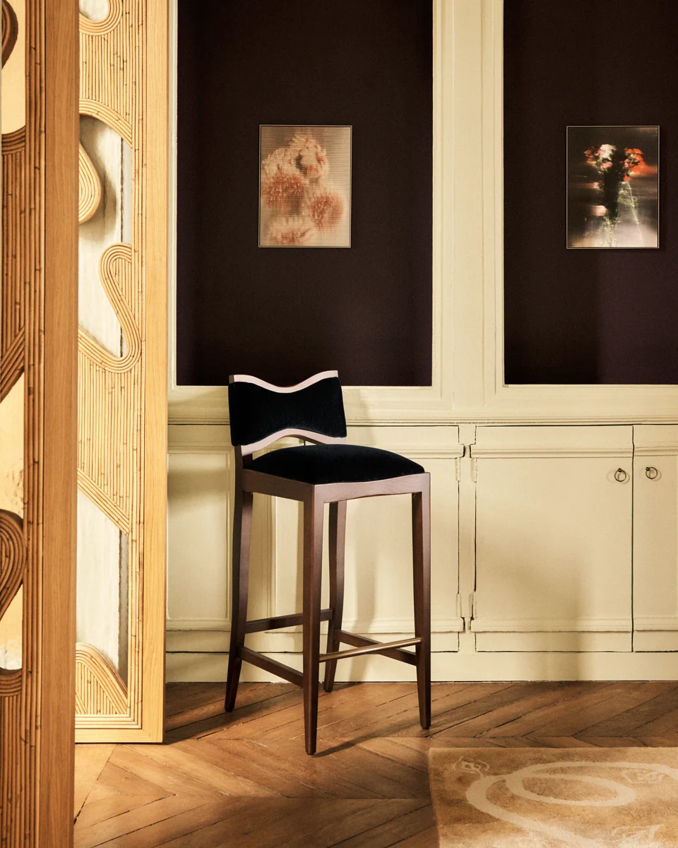 Ultra Violet — View towards the room with violet walls